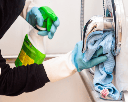 Detailed surface cleaning by Rangel crew