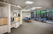Medical office waiting room maintained by Rangel Janitorial